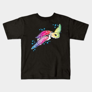 Rainbow Sea Turtle Kids T-Shirt